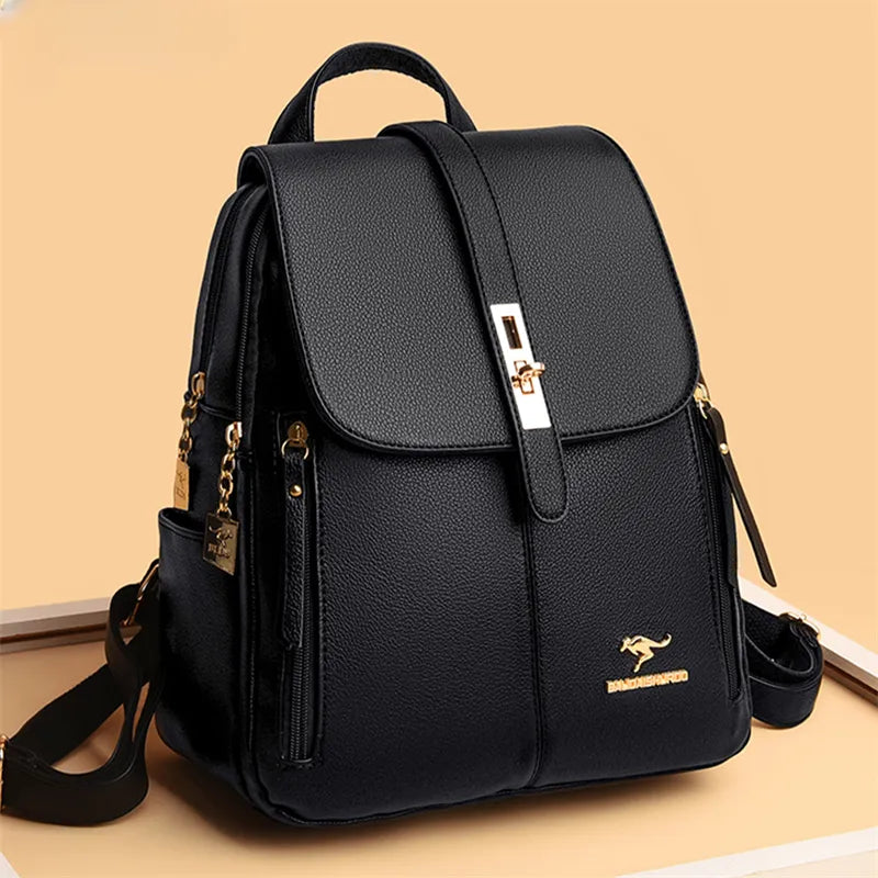 Luxury leather backpack