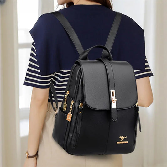 Luxury leather backpack